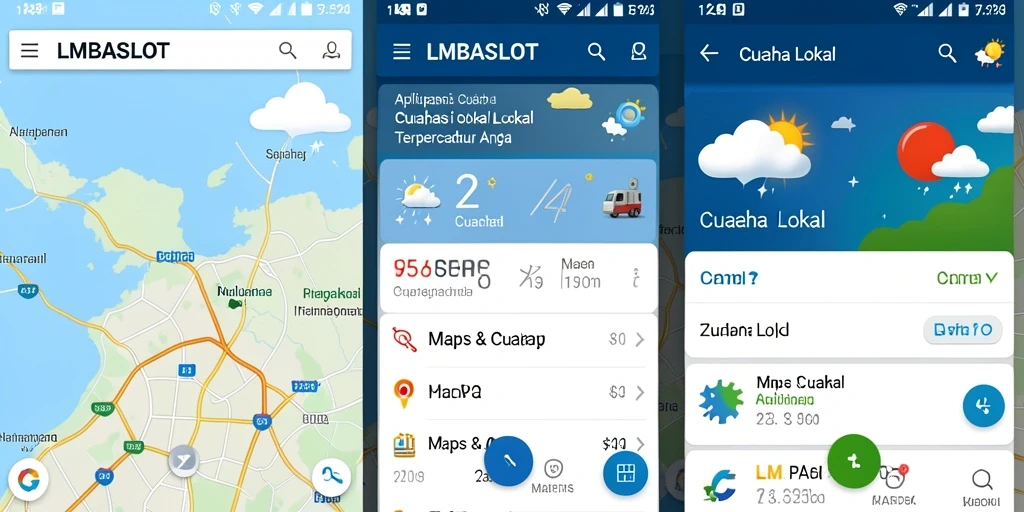 Tampilan antarmuka cuaca lokal yang mudah digunakan di LMBASLOT.