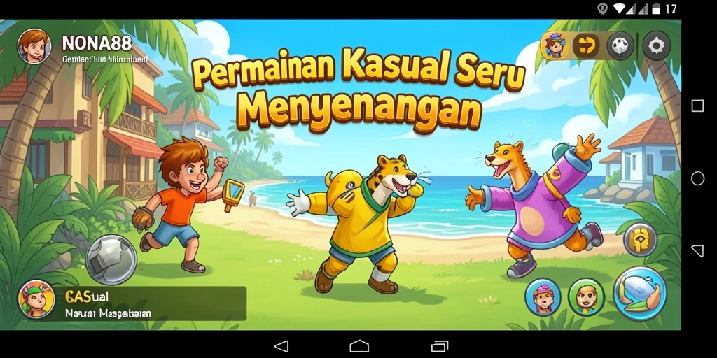 Tampilan antarmuka NONA88 yang menarik dan interaktif.