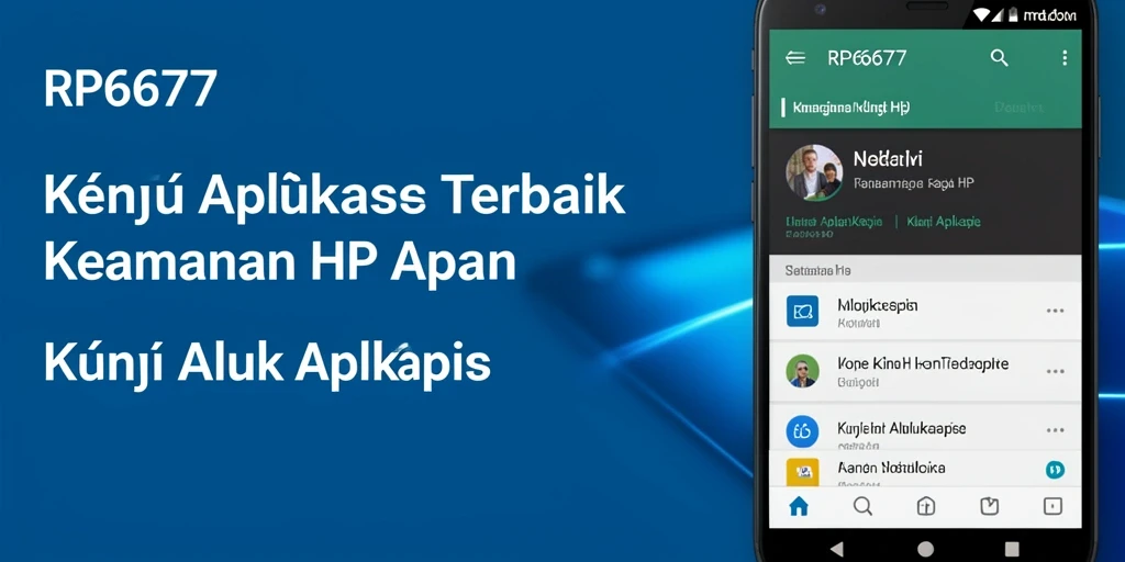 Tampilan antarmuka Kunci Aplikasi RP6677 yang sederhana dan efektif.