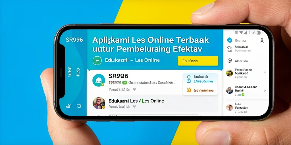 Antarmuka aplikasi SR996 yang ramah pengguna dan edukatif.