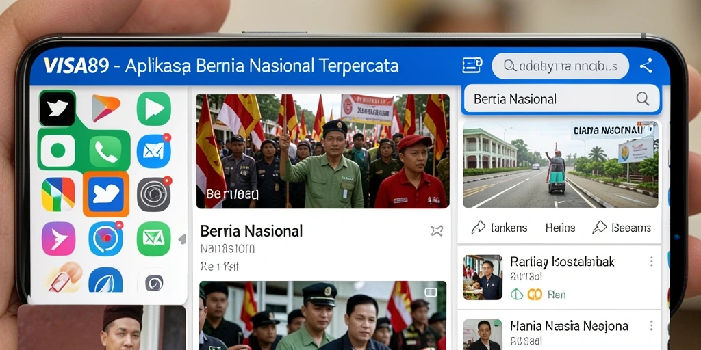 Tampilan antarmuka aplikasi VISA89 yang modern dan informatif.