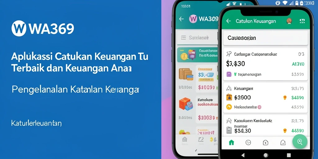 Tampilan antarmuka aplikasi WA369 untuk catatan keuangan.