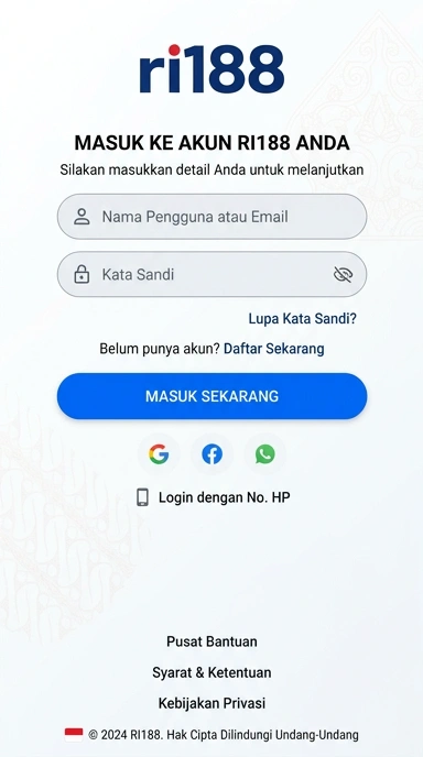 Masuk Akun ri188 untuk Pengguna Android Indonesia